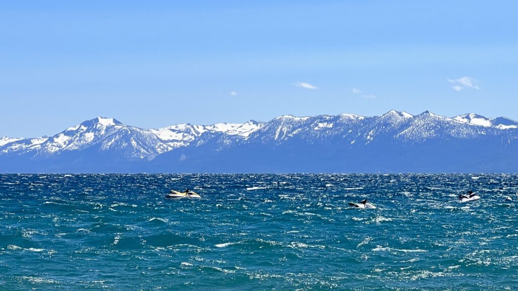 Be safe while kayak camping in Emerald Bay.  Lake Tahoe winds can increase quickly. 